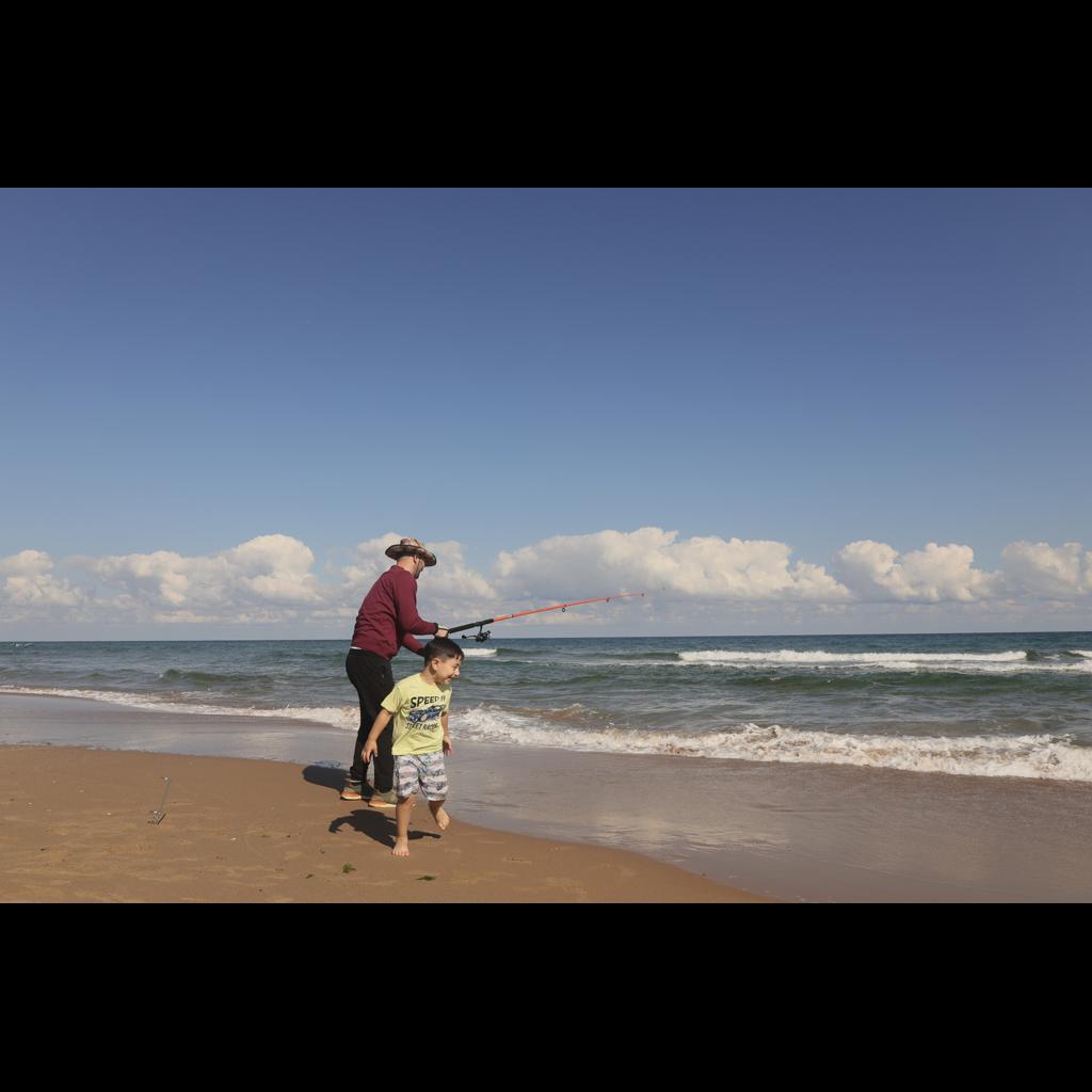 Çocuk ve balıkçı.